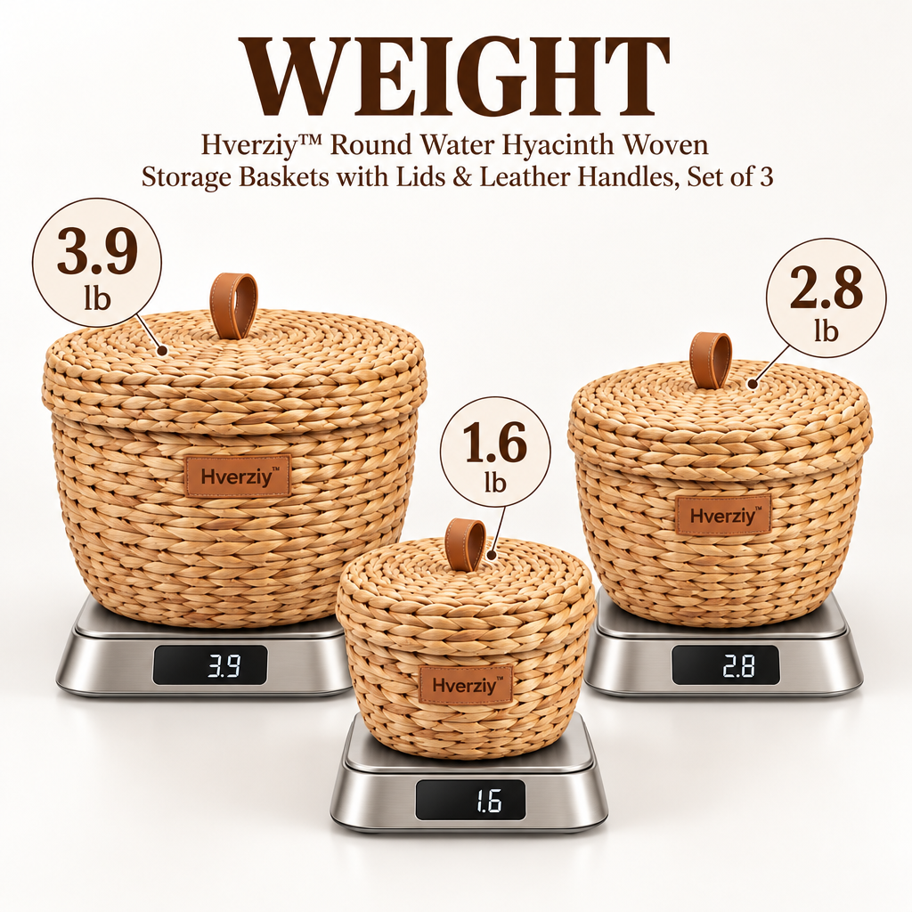 Hverziy Harvest Nest Handwoven Storage Basket Set image 3