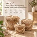 Hverziy Honeycomb Cotton Rope Nesting Baskets image 1