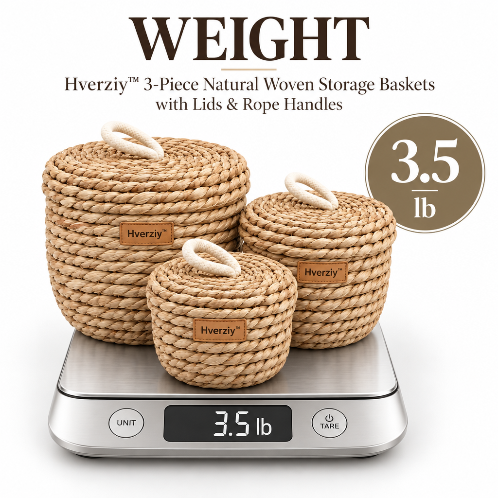 Hverziy Honeycomb Cotton Rope Nesting Baskets image 3