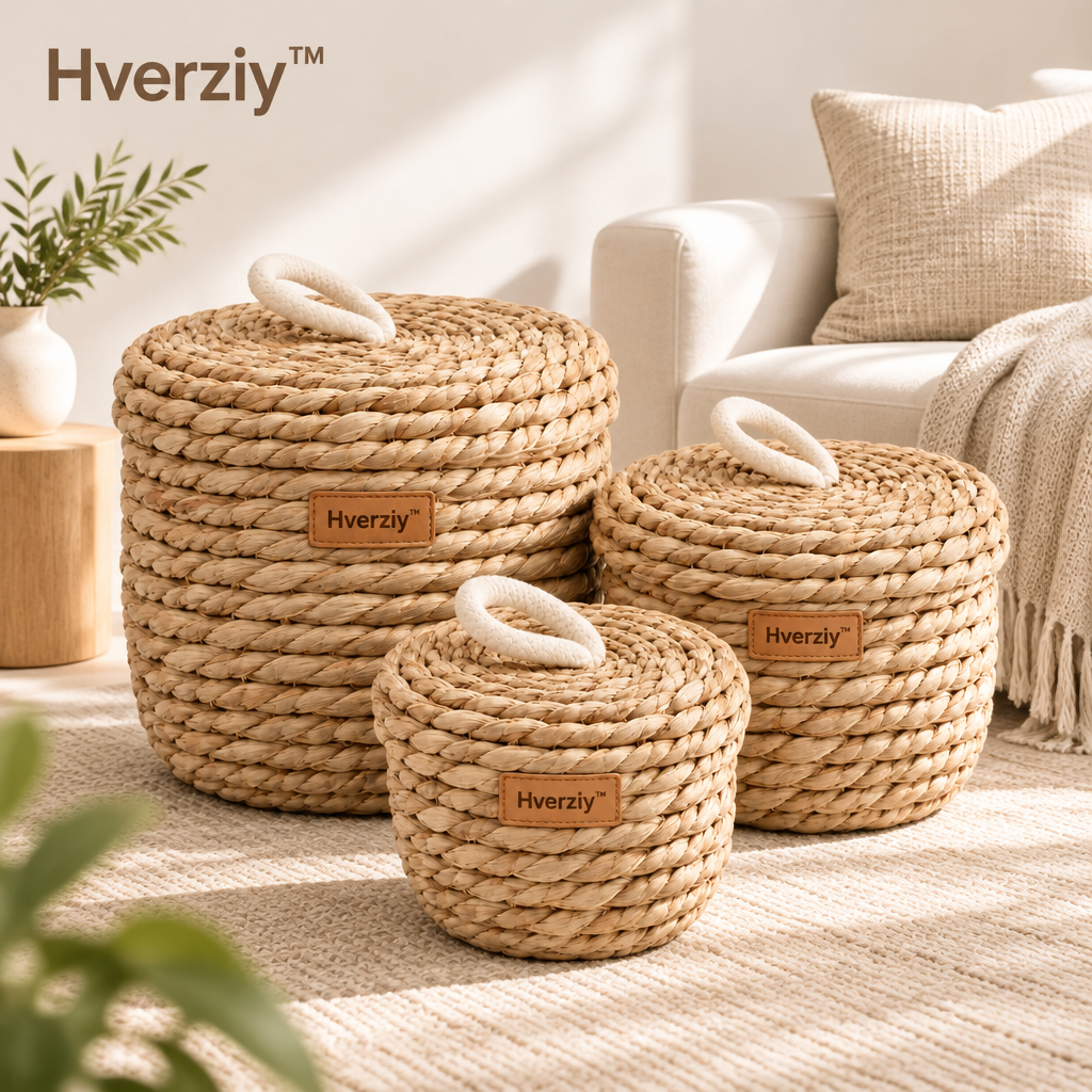 Hverziy Honeycomb Cotton Rope Nesting Baskets image 4